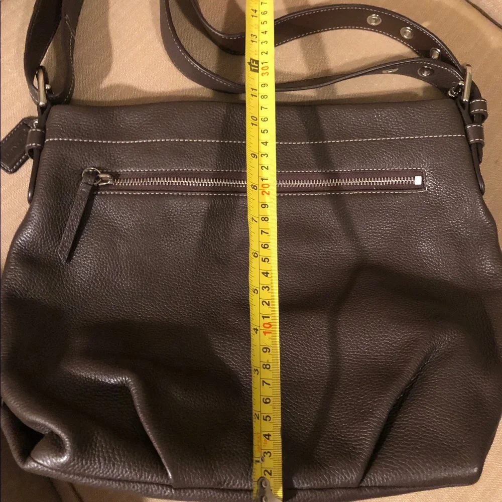 Coach Women's Dark Brown Leather Shoulder Bag - Picture 6 of 7